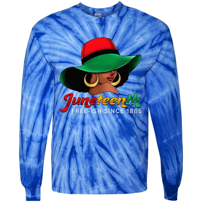 Juneteenth Shirts Women Celebrating Black Freedom Day 1865 Tie-Dye Long Sleeve Shirt