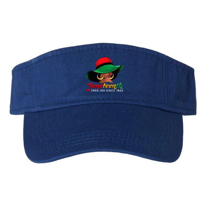 Juneteenth Shirts Women Celebrating Black Freedom Day 1865 Valucap Bio-Washed Visor