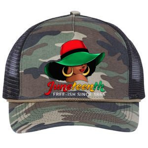 Juneteenth Shirts Women Celebrating Black Freedom Day 1865 Retro Rope Trucker Hat Cap