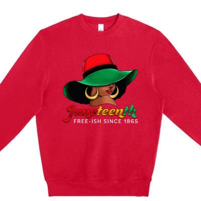 Juneteenth Shirts Women Celebrating Black Freedom Day 1865 Premium Crewneck Sweatshirt