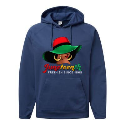 Juneteenth Shirts Women Celebrating Black Freedom Day 1865 Performance Fleece Hoodie