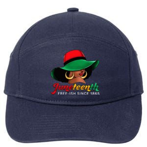 Juneteenth Shirts Women Celebrating Black Freedom Day 1865 7-Panel Snapback Hat