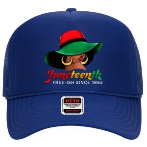 Juneteenth Shirts Women Celebrating Black Freedom Day 1865 High Crown Mesh Back Trucker Hat