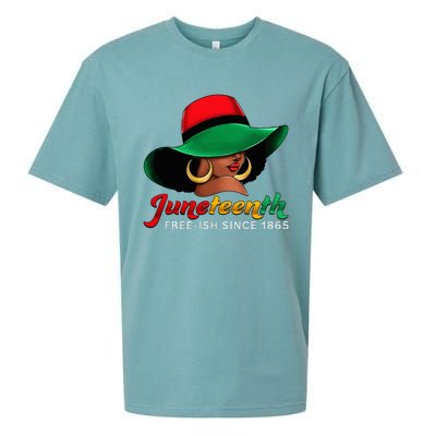 Juneteenth Shirts Women Celebrating Black Freedom Day 1865 Sueded Cloud Jersey T-Shirt