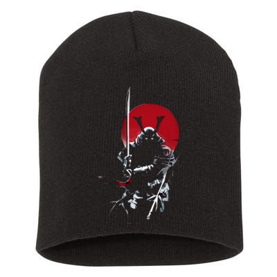 Japanese Samurai Warrior Lover Short Acrylic Beanie