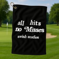 Jalen Suggs Wearing All Hits No Misses Swish Studios Golf Towel