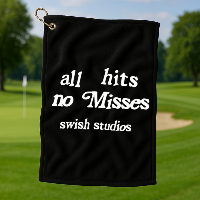 Jalen Suggs Wearing All Hits No Misses Swish Studios Golf Towel