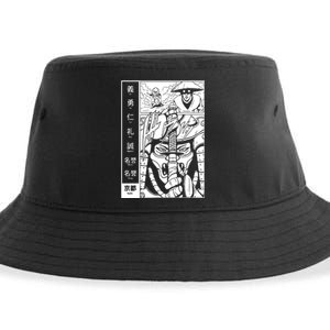 Japanese Samurai Warrior Bushido Code Swordsmen Sustainable Bucket Hat