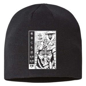 Japanese Samurai Warrior Bushido Code Swordsmen Sustainable Beanie