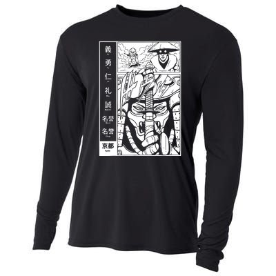 Japanese Samurai Warrior Bushido Code Swordsmen Cooling Performance Long Sleeve Crew