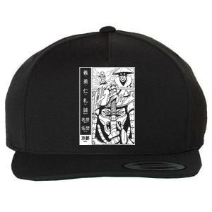 Japanese Samurai Warrior Bushido Code Swordsmen Wool Snapback Cap