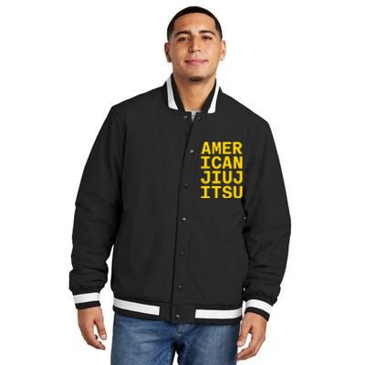 Jake Shields Wearing Amer Ican Jiuj Itsu Insulated Varsity Jacket