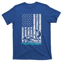 Jet Skiing Water Ski Athletic Usa American Flag Gift T-Shirt