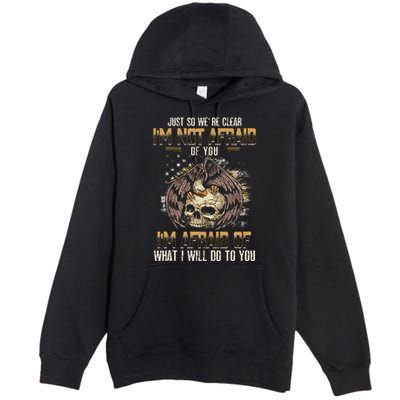 Just So We're Clear I'm Not Afraid Of You Premium Pullover Hoodie