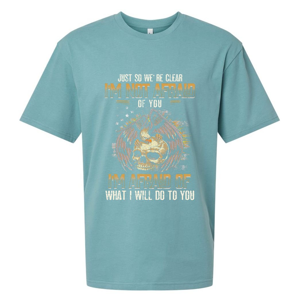 Just So We're Clear I'm Not Afraid Of You Sueded Cloud Jersey T-Shirt