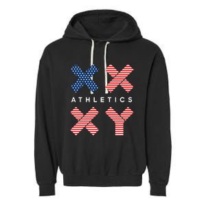 Jennifer Sey Xx Xy Athletics Flag Usa Garment-Dyed Fleece Hoodie