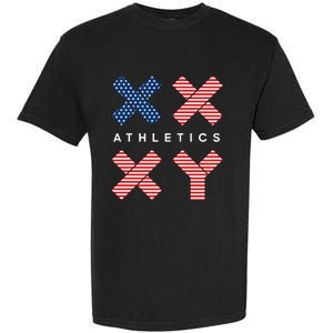 Jennifer Sey Xx Xy Athletics Flag Usa Garment-Dyed Heavyweight T-Shirt