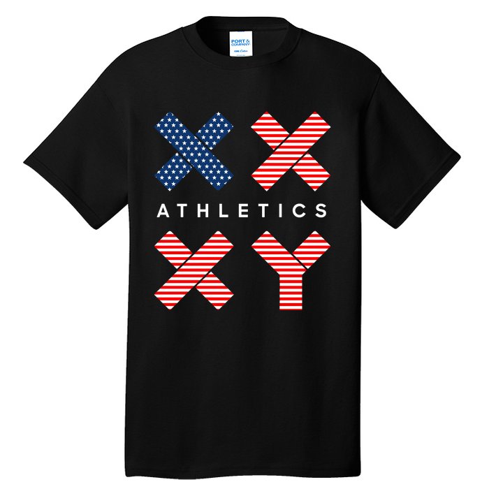 Jennifer Sey Xx Xy Athletics Flag Usa Tall T-Shirt