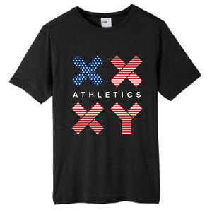 Jennifer Sey Xx Xy Athletics Flag Usa Tall Fusion ChromaSoft Performance T-Shirt