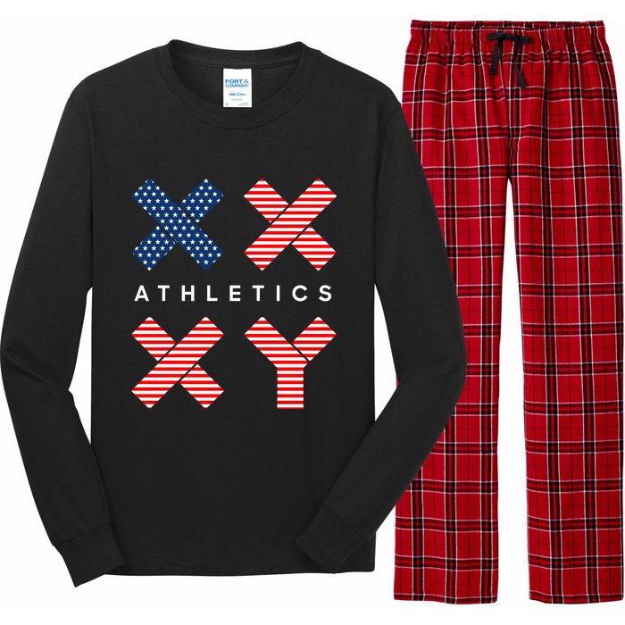 Jennifer Sey Xx Xy Athletics Flag Usa Long Sleeve Pajama Set