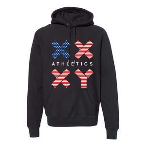 Jennifer Sey Xx Xy Athletics Flag Usa Premium Hoodie