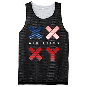 Jennifer Sey Xx Xy Athletics Flag Usa Mesh Reversible Basketball Jersey Tank