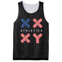 Jennifer Sey Xx Xy Athletics Flag Usa Mesh Reversible Basketball Jersey Tank