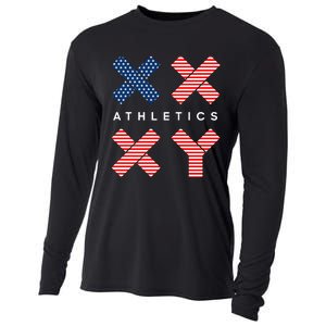 Jennifer Sey Xx Xy Athletics Flag Usa Cooling Performance Long Sleeve Crew