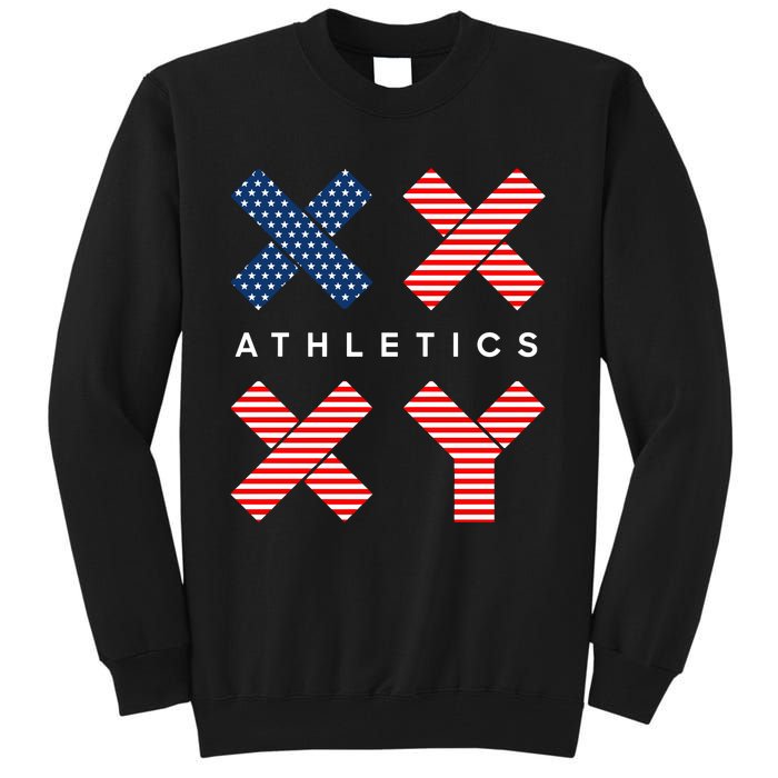 Jennifer Sey Xx Xy Athletics Flag Usa Tall Sweatshirt