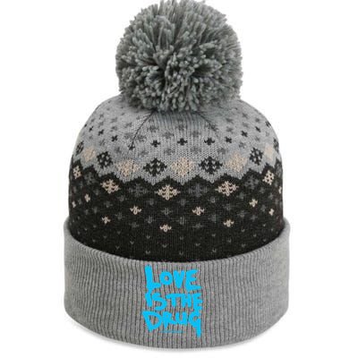 Just Say Yes Love Is The Drug Quote The Baniff Cuffed Pom Beanie