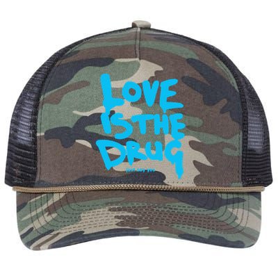 Just Say Yes Love Is The Drug Quote Retro Rope Trucker Hat Cap