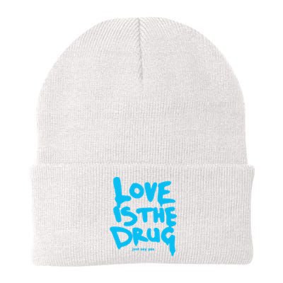 Just Say Yes Love Is The Drug Quote Knit Cap Winter Beanie