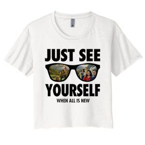 Just See Yourself Jw Best Life Ever Women's Crop Top Tee