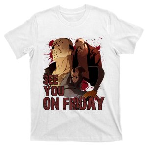 Jason See You On Friday Jason Halloween Horror T-Shirt