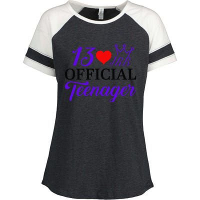 Jrb Turns 13 Enza Ladies Jersey Colorblock Tee