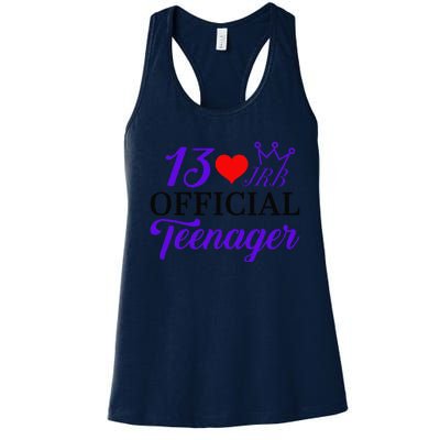 Jrb Turns 13 Women's Racerback Tank