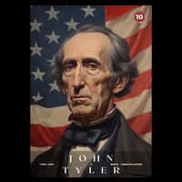 John Tyler 10th President Of The United States Portrait Impact Tech Backpack