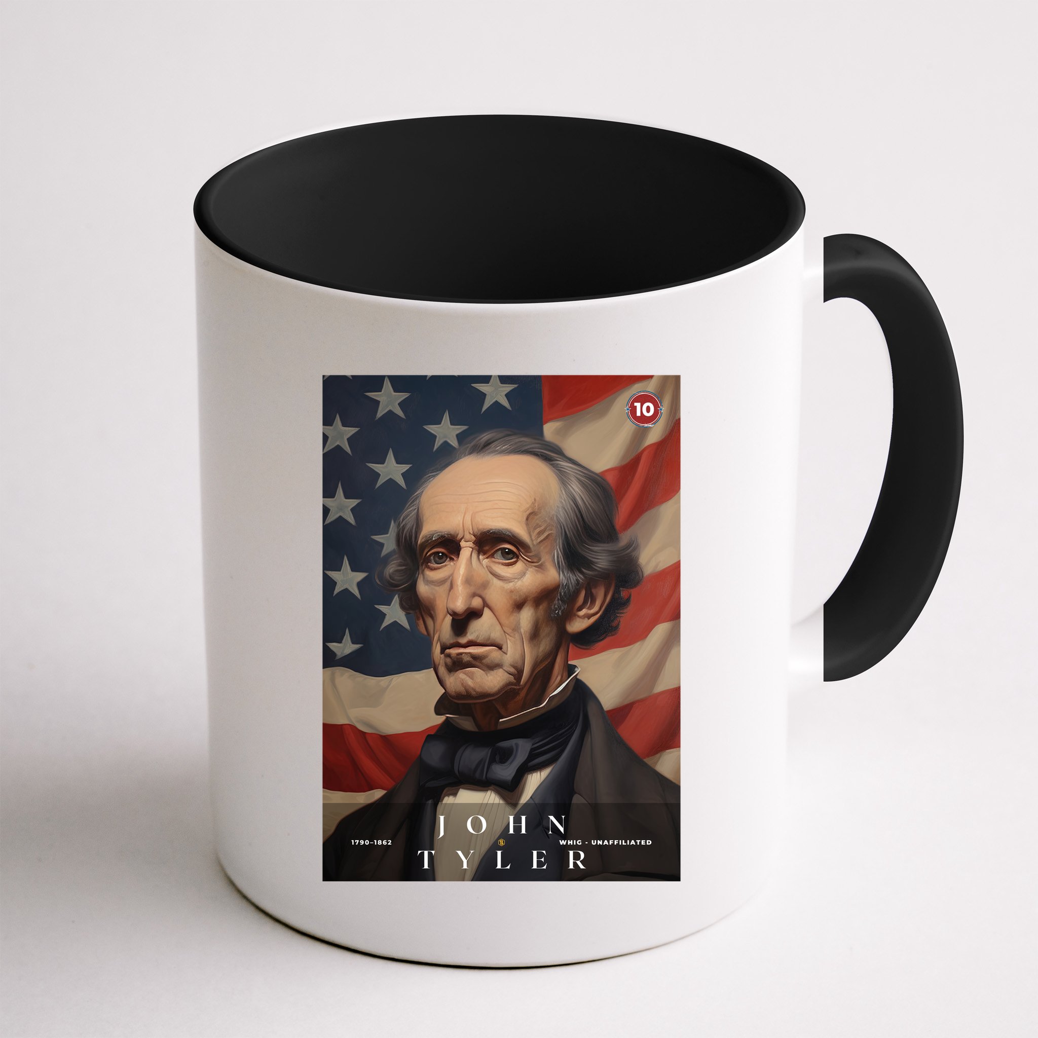 John Tyler 10th President Of The United States Portrait Mug