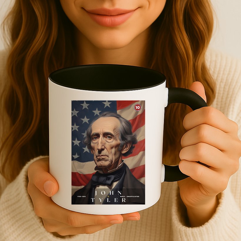 John Tyler 10th President Of The United States Portrait Mug