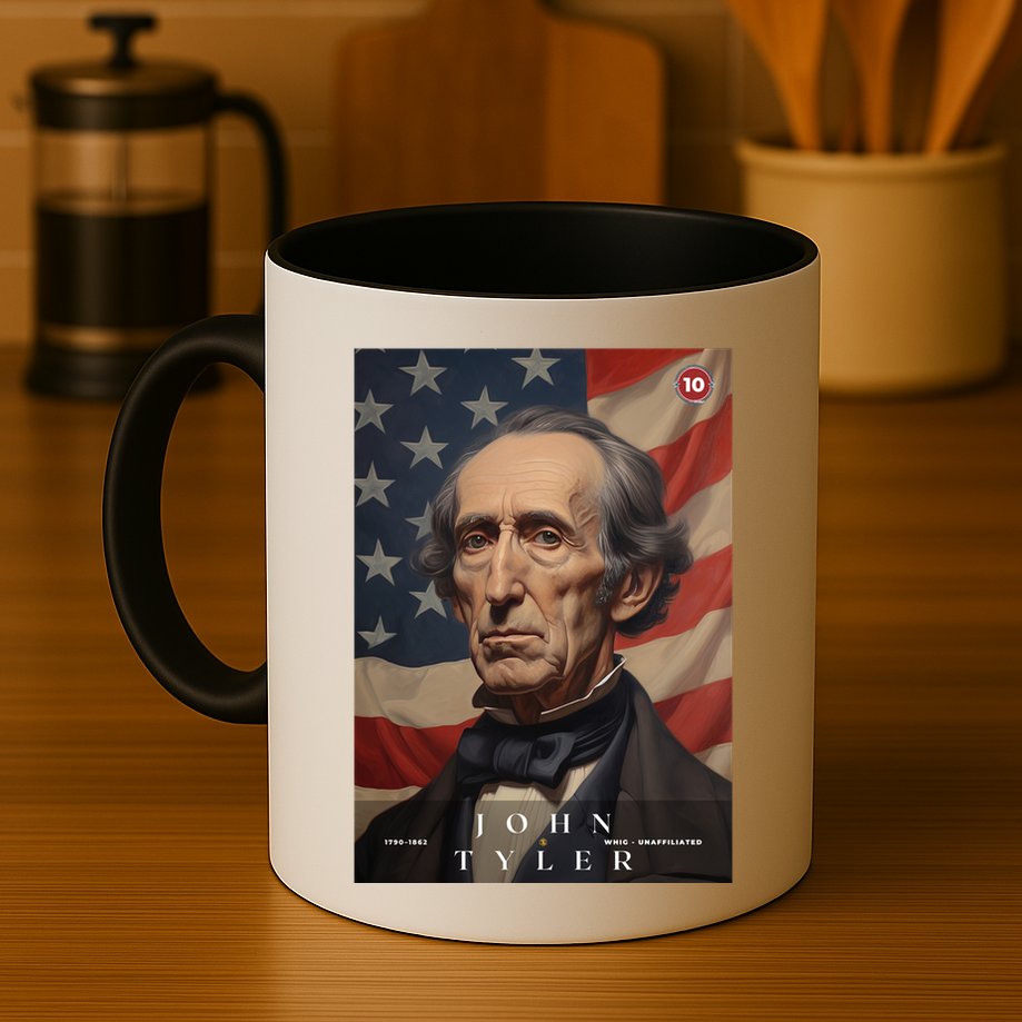 John Tyler 10th President Of The United States Portrait Mug