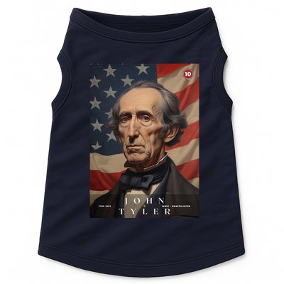 John Tyler 10th President Of The United States Portrait Doggie Tank