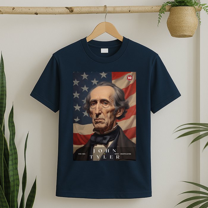 John Tyler 10th President Of The United States Portrait T-Shirt