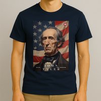 John Tyler 10th President Of The United States Portrait T-Shirt