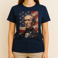 John Tyler 10th President Of The United States Portrait T-Shirt