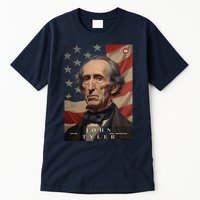 John Tyler 10th President Of The United States Portrait Tall T-Shirt