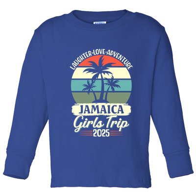 Jamaica Trip 2025 Friends Vacation Weekend Gift Toddler Long Sleeve Shirt