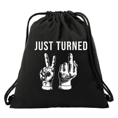 Just Turned 21 Birthday Gifts Drawstring Bag