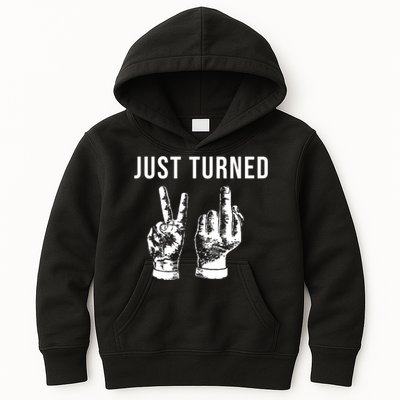 Just Turned 21 Birthday Gifts Kids Hoodie