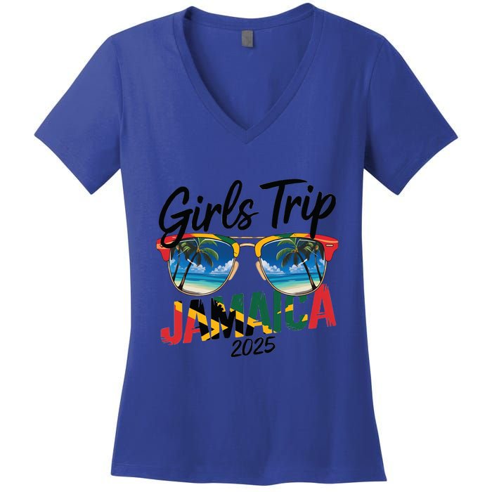 Jamaica Trip 2025 Vacation Jamaica Travel Gift Women's V-Neck T-Shirt