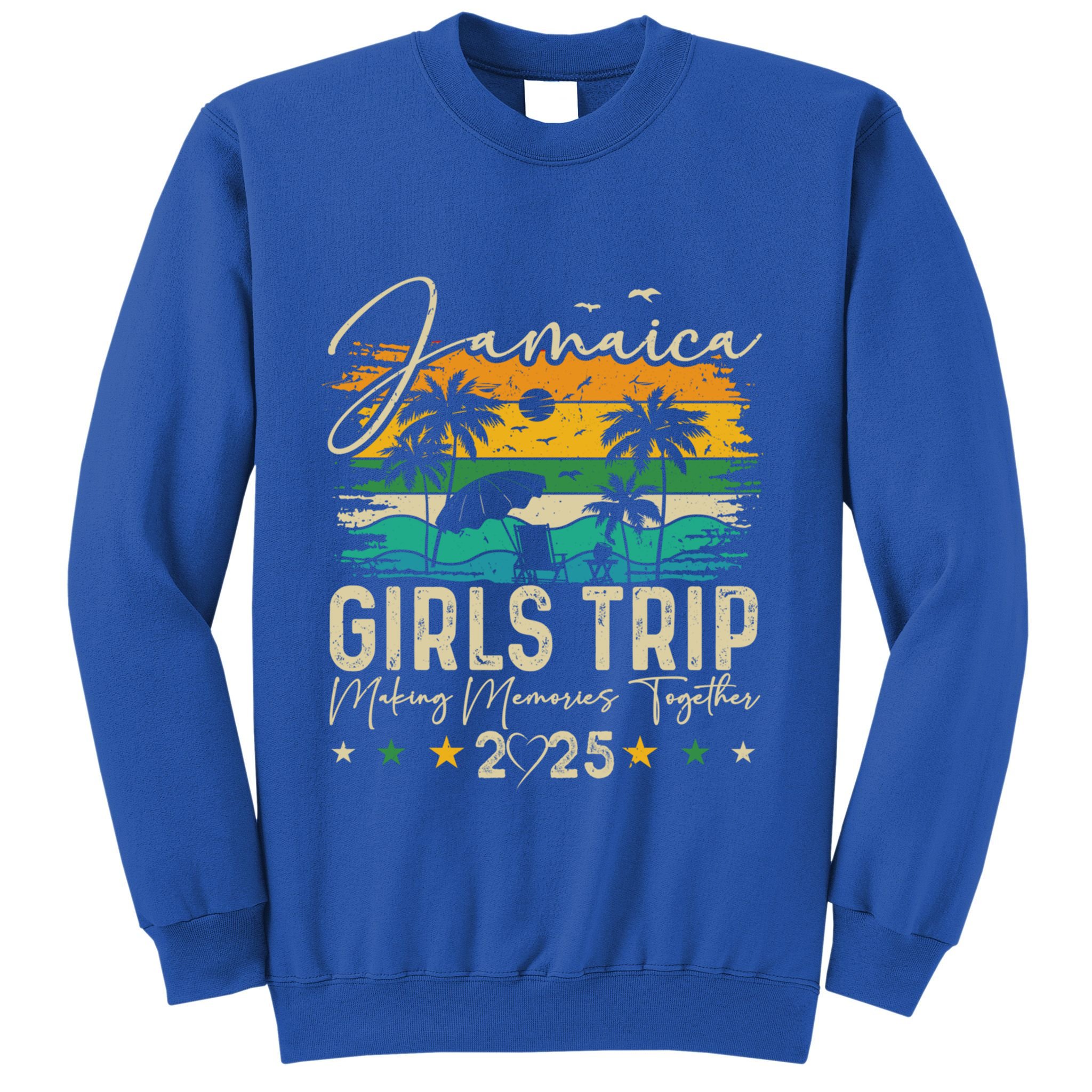 Jamaica Trip 2025 Vacation Summer Retro Matching Group Funny Gift Sweatshirt